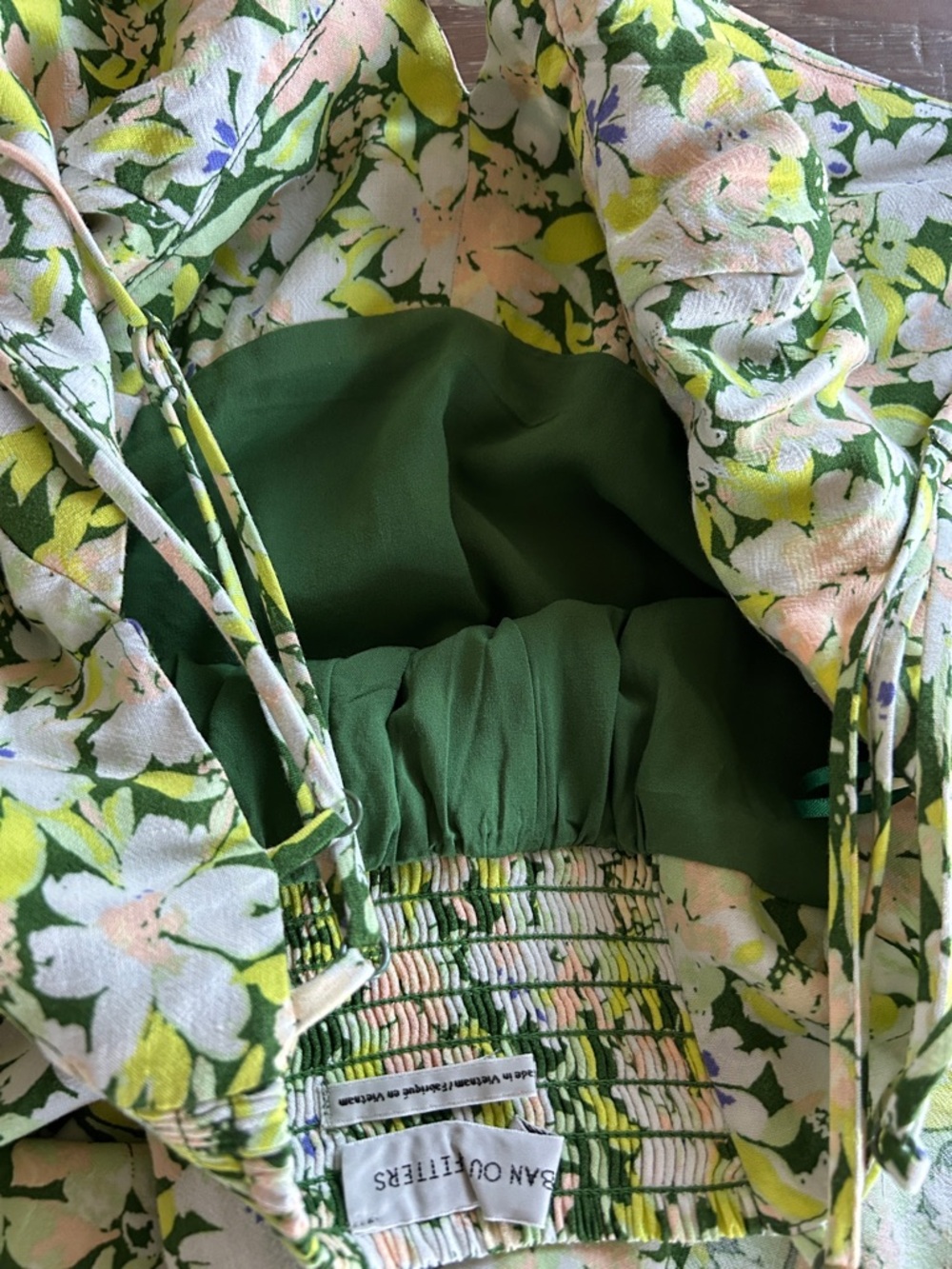 Urban Outfitters Floral Slip Maxi Dress in Green and White - Picture 7 of 8